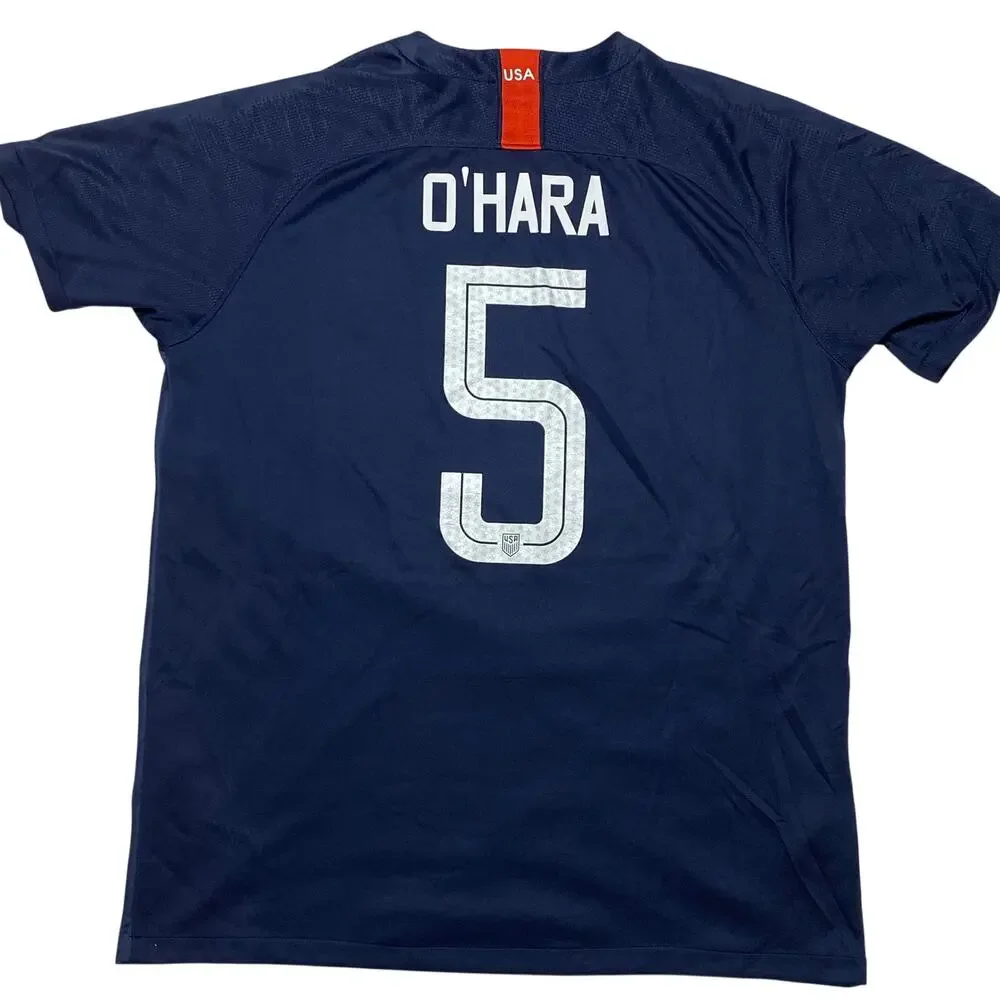 Nike Womens 2018 Team USA #5 O'Hara Away Soccer Jersey Dri-Fit  XL Blue - Picture 2 of 8